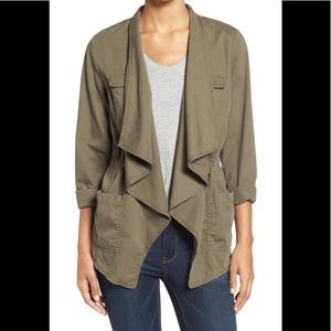 Caslon Casual Khaki Lightweight Trench Coat Jacket